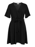 VILA SHORT WRAP DRESS, Black Beauty, highres - 14101657_BlackBeauty_001.jpg