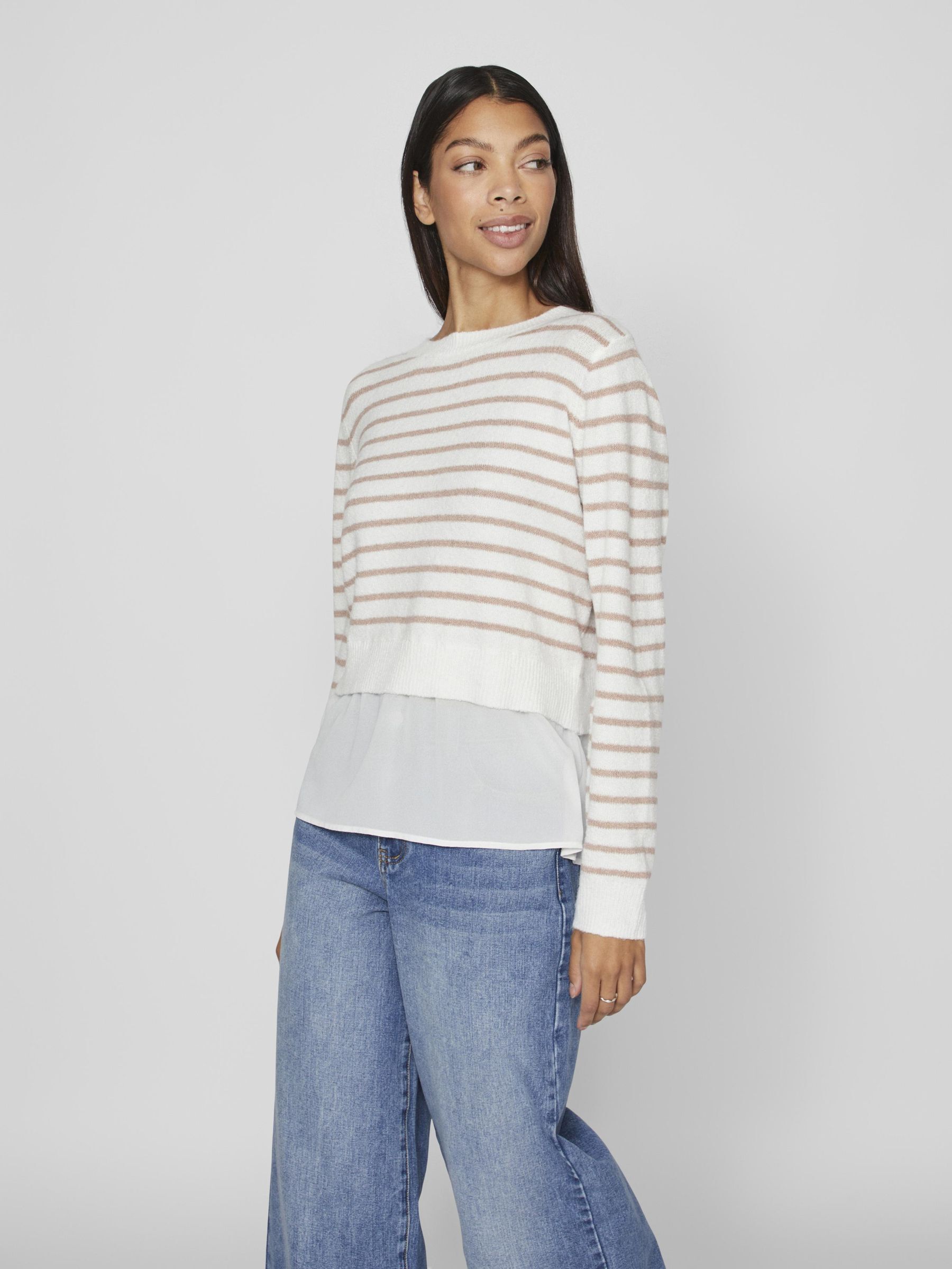 Faux on sale shirt jumper