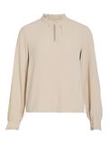 VILA HIGH NECK LONG SLEEVED TOP, Birch, highres - 14109876_Birch_001.jpg