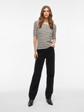 VILA SHORT SLEEVED KNITTED TOP, Birch, highres - 14105916_Birch_1176220_005.jpg