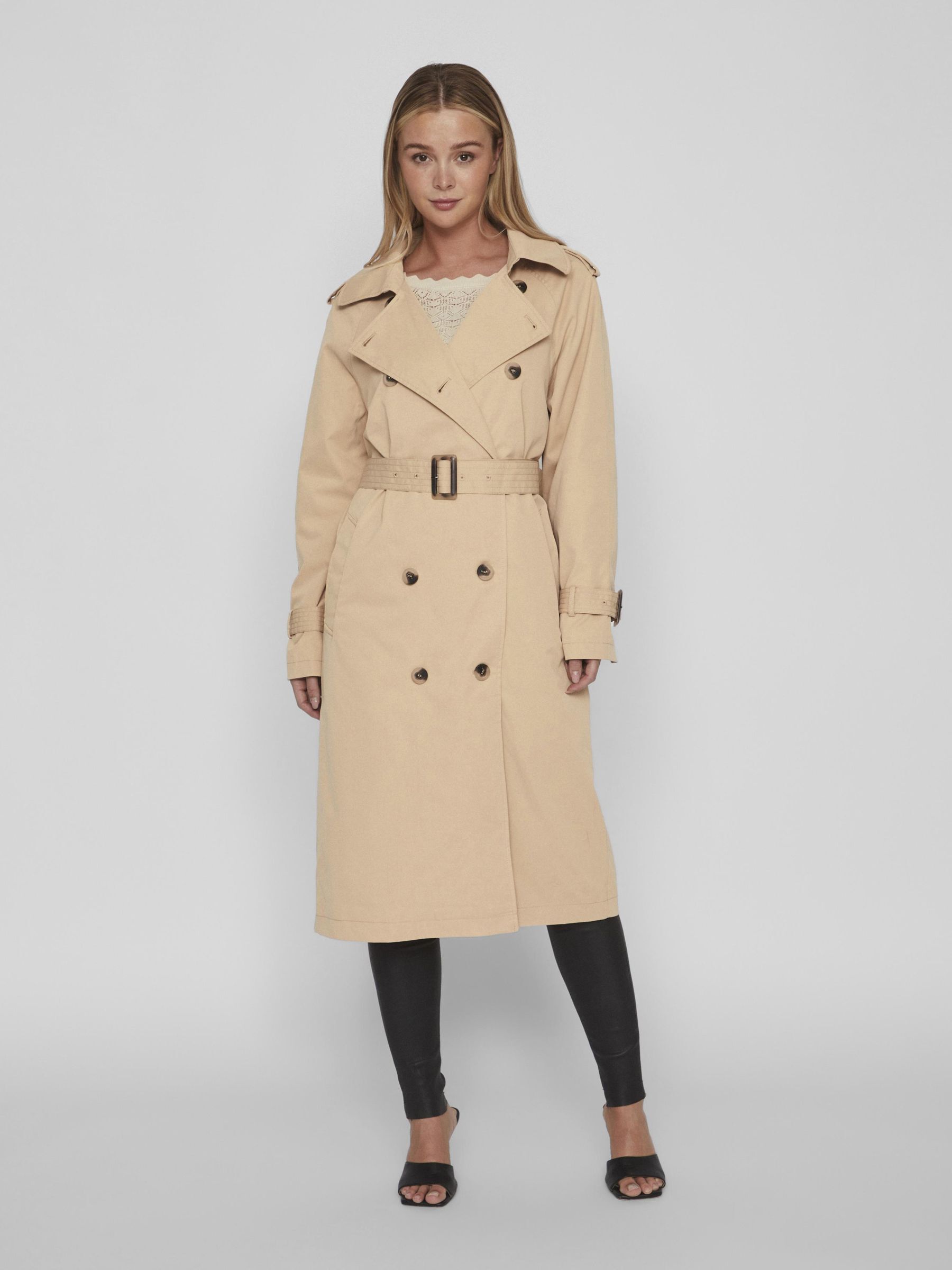 LONG TRENCHCOAT Brown VILA