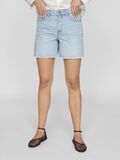 VILA HIGH WAIST DENIM SHORTS, Light Blue Denim, highres - 14095338_LightBlueDenim_003.jpg