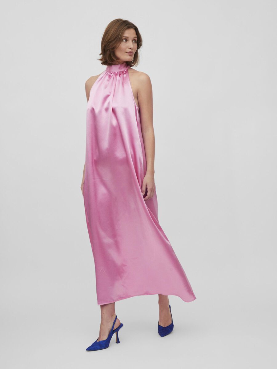 Vila HALTERNECK OCCASION DRESS, Begonia Pink, highres - 14084844_BegoniaPink_003.jpg