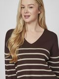 VILA V-NECK KNITTED PULLOVER, Coffee Bean, highres - 14094190_CoffeeBean_1108645_006.jpg