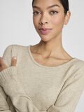 VILA LONG SLEEVED KNITTED DRESS, Natural Melange, highres - 14042768_NaturalMelange_006.jpg
