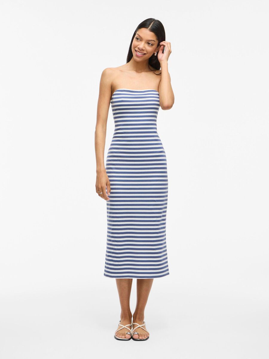 VILA VININNY TUBE MIDI DRESS, Navy Blazer, highres - 14112713_NavyBlazer_1243647_003.jpg