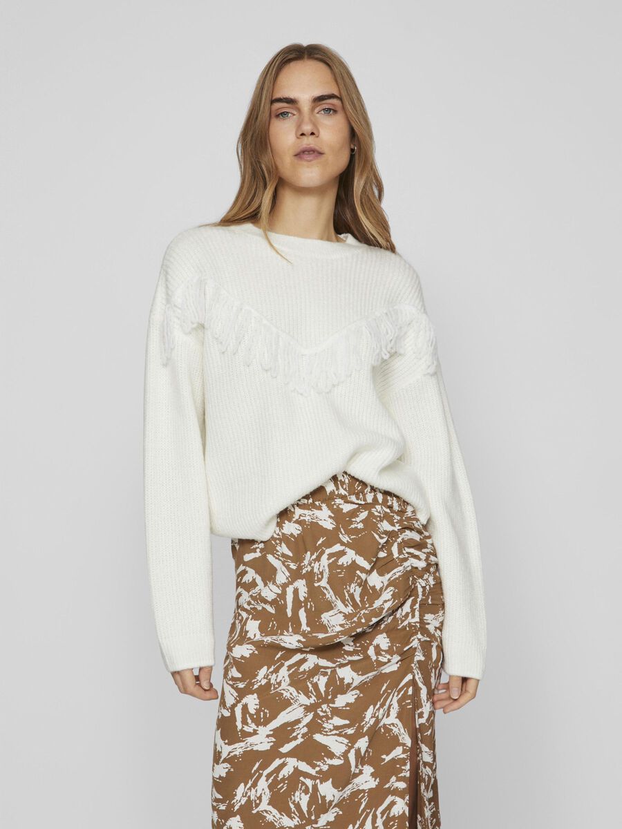 VILA FRANSEN STRICKPULLOVER, Birch, highres - 14096525_Birch_003.jpg