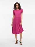 VILA SHORT SLEEVE MIDI DRESS, Raspberry Rose, highres - 14087542_RaspberryRose_005.jpg