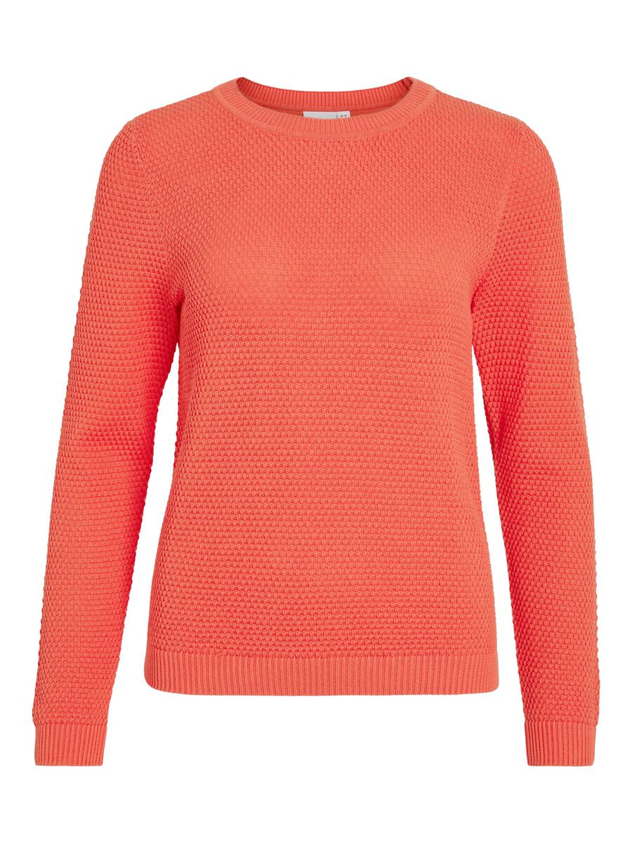 VILA VIDALO BASIC KNITTED PULLOVER, Dubarry, highres - 14082767_Dubarry_001.jpg