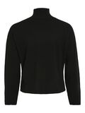 VILA HIGH NECK KNITTED PULLOVER, Black, highres - 14103680_Black_002.jpg