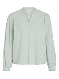 VILA V-NECK LONG SLEEVED BLOUSE, Silt Green, highres - 14105205_SiltGreen_001.jpg