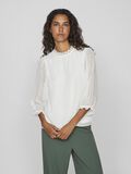 VILA DOTTED 3/4 SLEEVED TOP, Cloud Dancer, highres - 14102158_CloudDancer_003.jpg