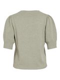 VILA VIRIL KORTE MOUW GEBREIDE TOP, Oil Green, highres - 14105306_OilGreen_1173255_002.jpg