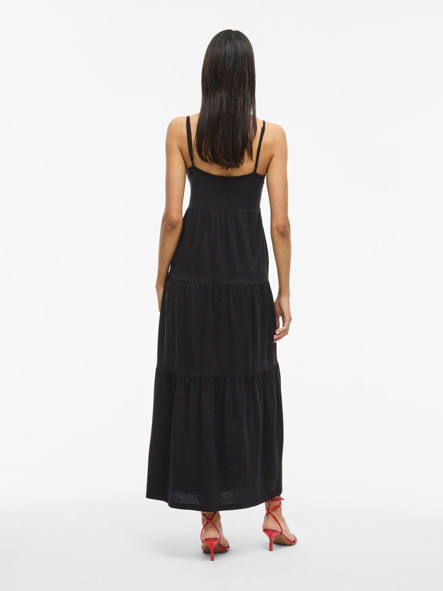 VILA STRAP MIDI DRESS, Black, highres - 14110006_Black_004.jpg