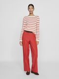 VILA VIDALO STRIPED KNITTED PULLOVER, White Alyssum, highres - 14101685_WhiteAlyssum_1183158_005.jpg