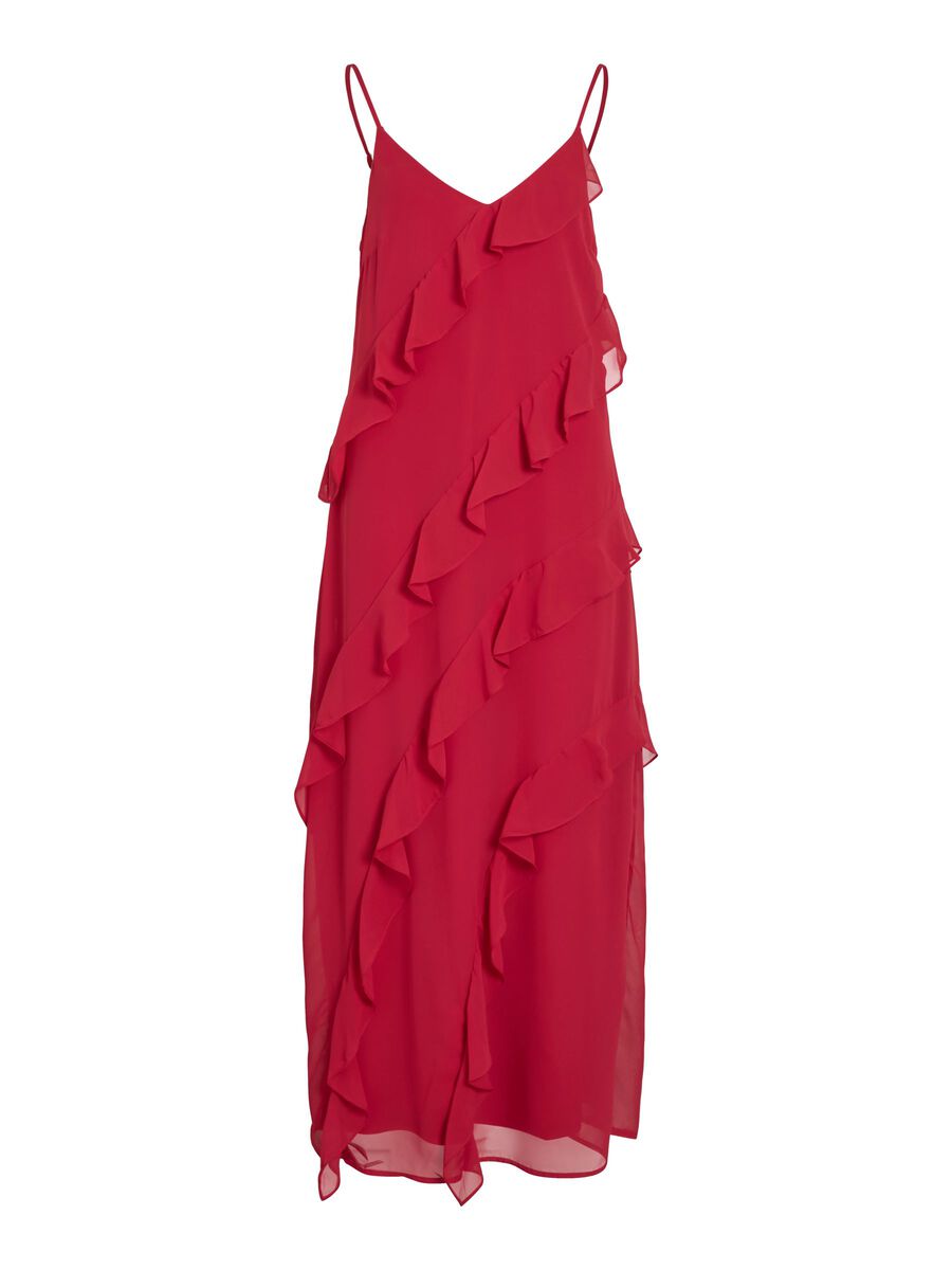 VILA VIROMAINE STRAP MAXI DRESS, Jester Red, highres - 14113927_JesterRed_001.jpg