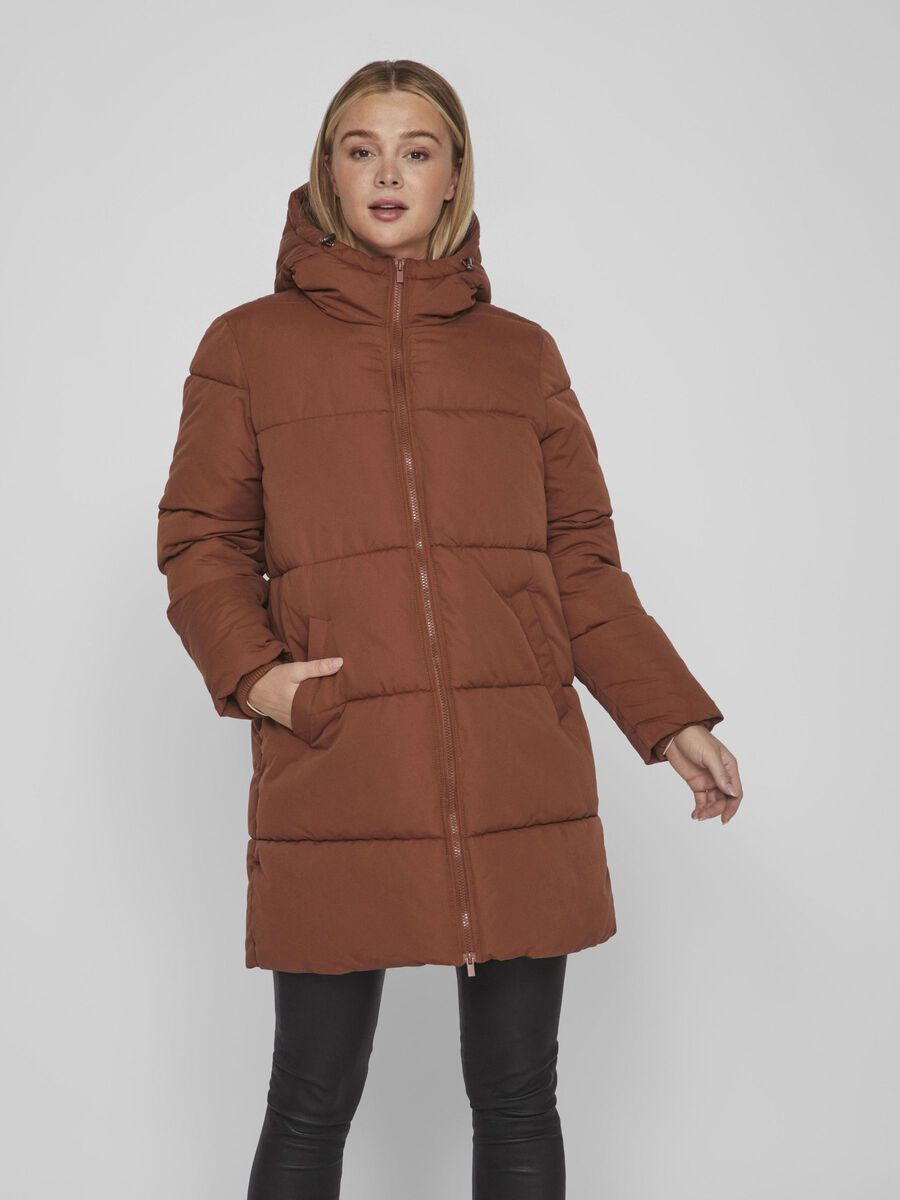 Vila PETITE - PADDED COAT, Tortoise Shell, highres - 14093532_TortoiseShell_003.jpg