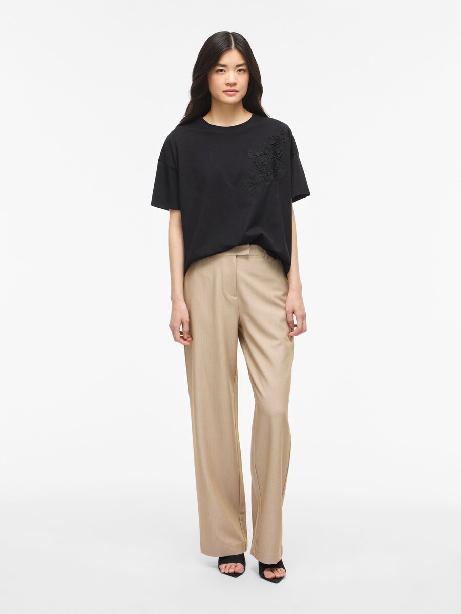 Carousel image - VIVORA COL ROND T-SHIRT OVERSIZE, Black | 4