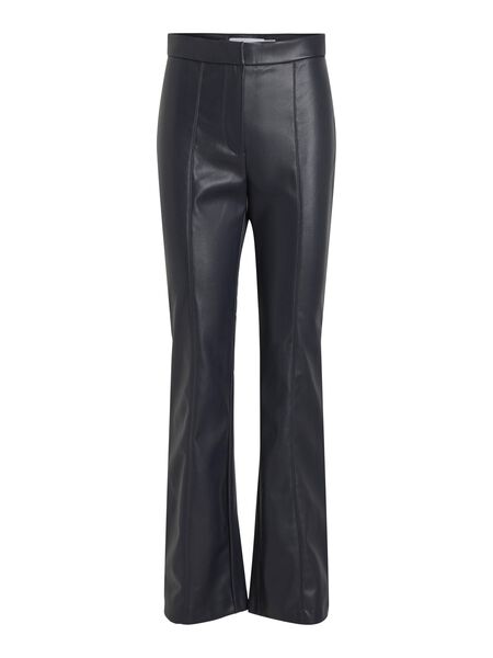 Vila COATED FLARED JEANS, Navy Blazer, highres - 14089098_NavyBlazer_001.jpg