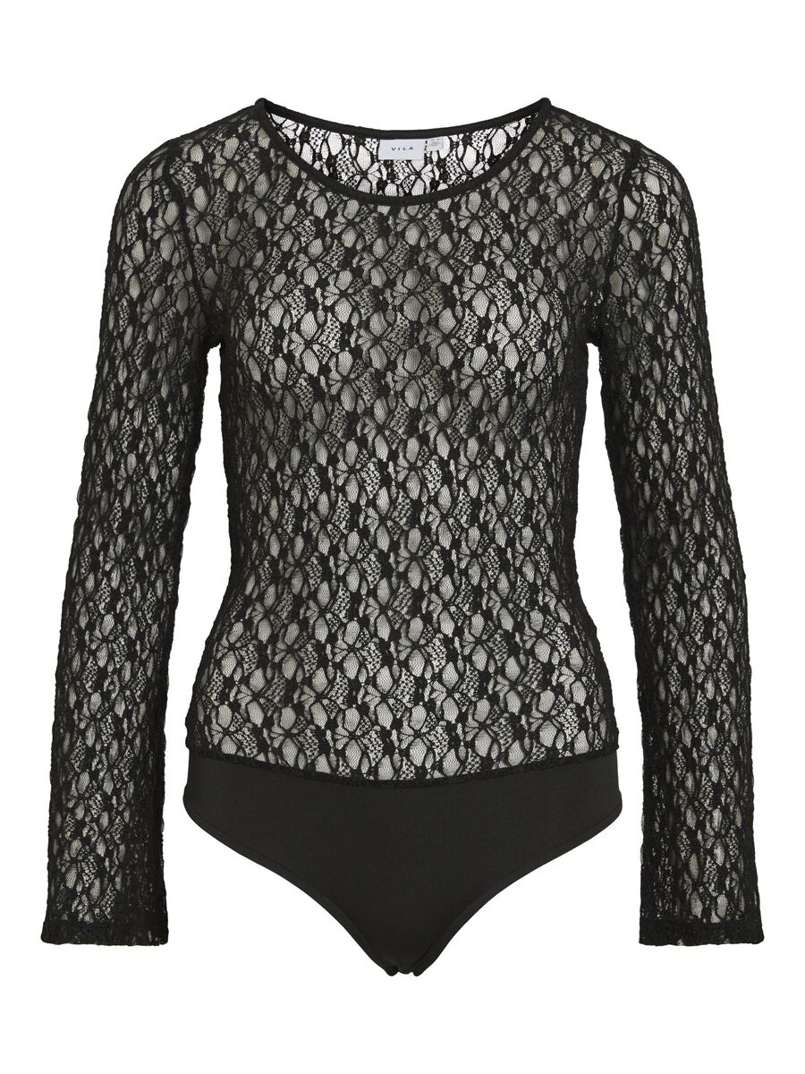 VILA LANGÆRMET BLONDE- BODYSTOCKING, Black, highres - 14101423_Black_001.jpg