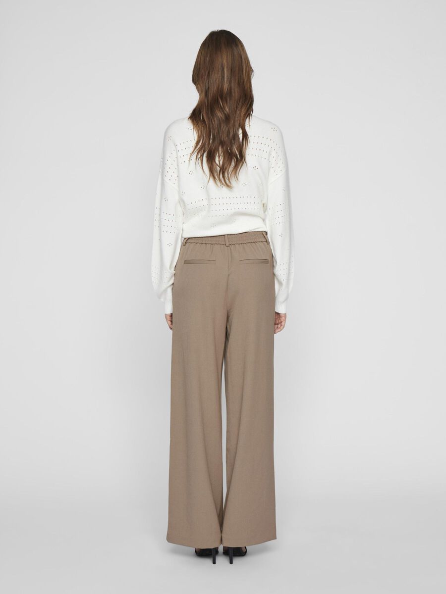 VILA VIVARONE HIGH WAIST WIDE-LEG TROUSERS, Fungi, highres - 14087407_Fungi_004.jpg