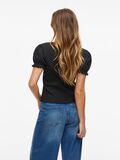 VILA V-NECK SHORT SLEEVED TOP, Black, highres - 14110016_Black_004.jpg