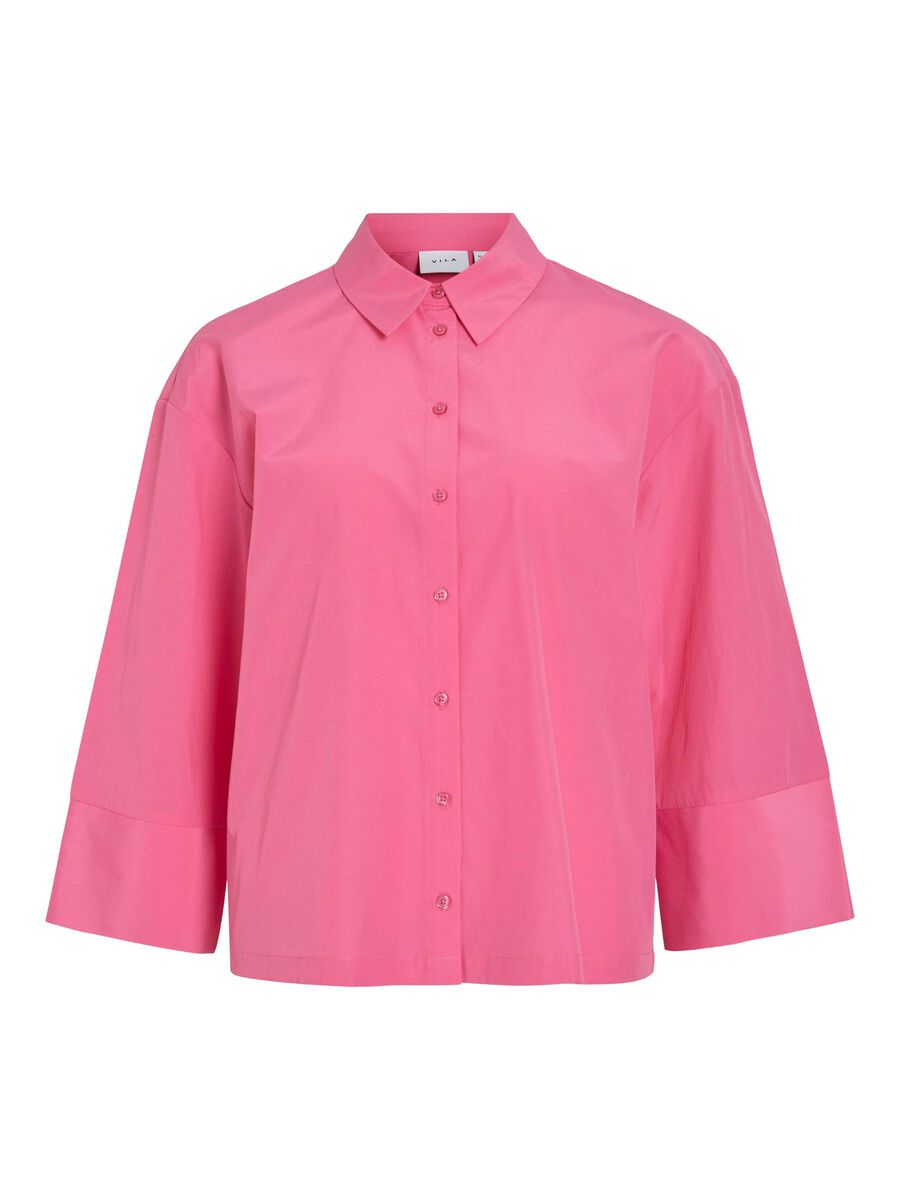 VILA VIBELFIE MANGAS LARGAS CAMISA, Sangria Sunset, highres - 14107945_SangriaSunset_001.jpg
