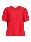 Product image thumbnail - VIBELLI GOLA REDONDA TOP DE MANGA CURTA, Racing Red | 5