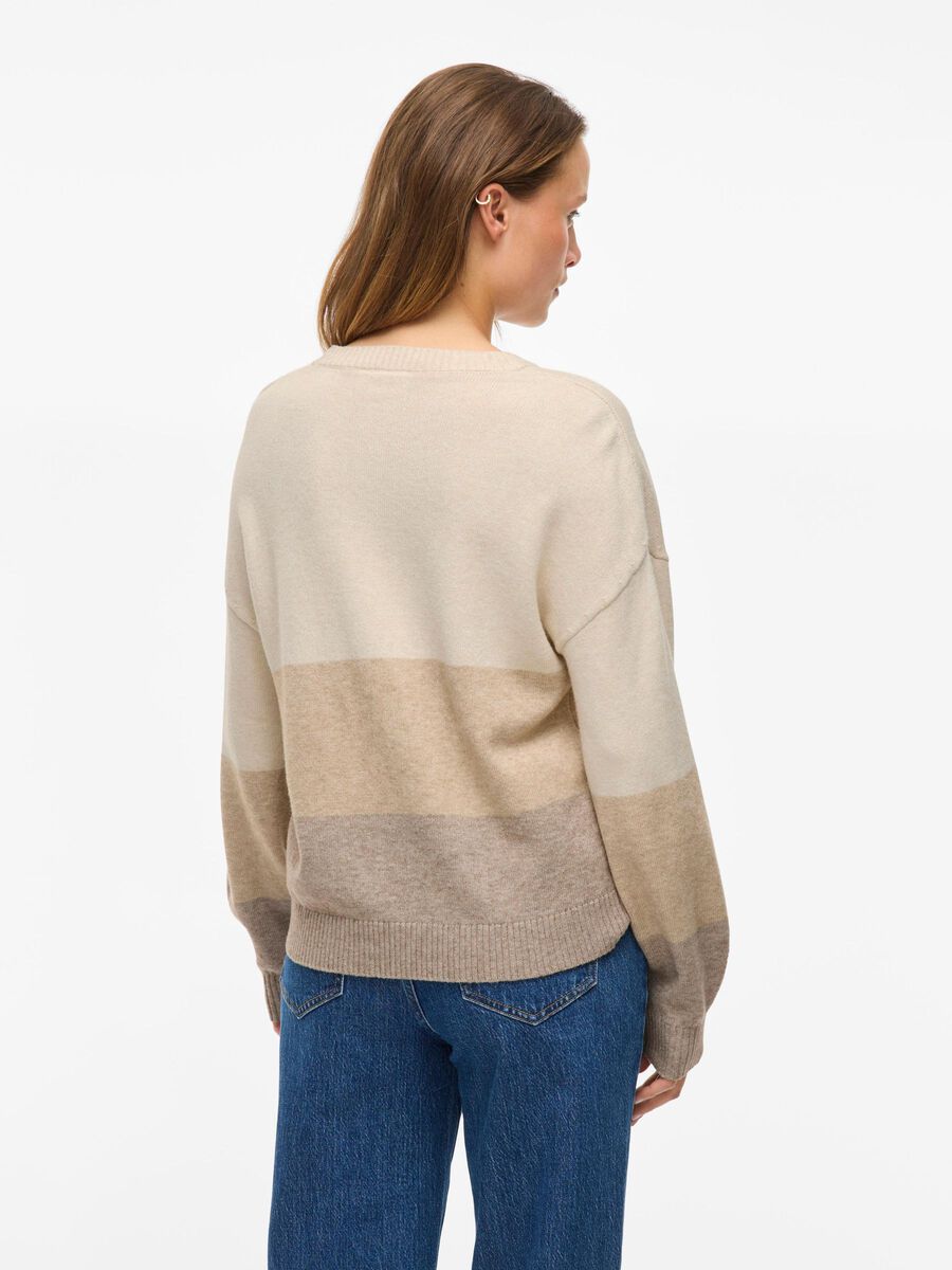 VILA VIRIL PULL EN MAILLE, Natural Melange, highres - 14106336_NaturalMelange_1196995_004.jpg