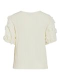 VILA VIOTILIA ROUND NECK SHORT SLEEVED TOP, Cloud Dancer, highres - 14104071_CloudDancer_002.jpg