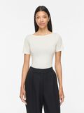 Product image thumbnail - VIEMILIE BOAT NECK SHORT SLEEVED TOP, Snow White | 1