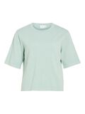Product image thumbnail - VIMALU MANICHE CORTE TOP A MAGLIA, Blue Surf | 5