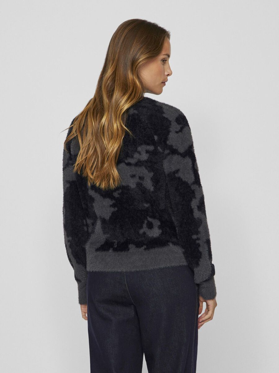 VILA KUVIOLLINEN NEULEPAITA, Dark Grey, highres - 14080195_DarkGrey_1139159_004.jpg