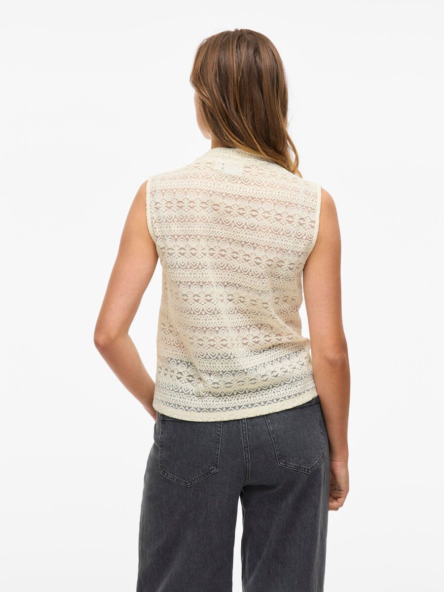 VILA HIGH NECK TOP, Birch, highres - 14109714_Birch_004.jpg