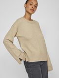 VILA ROUND NECK  KNITTED PULLOVER, Natural Melange, highres - 14103883_NaturalMelange_007.jpg
