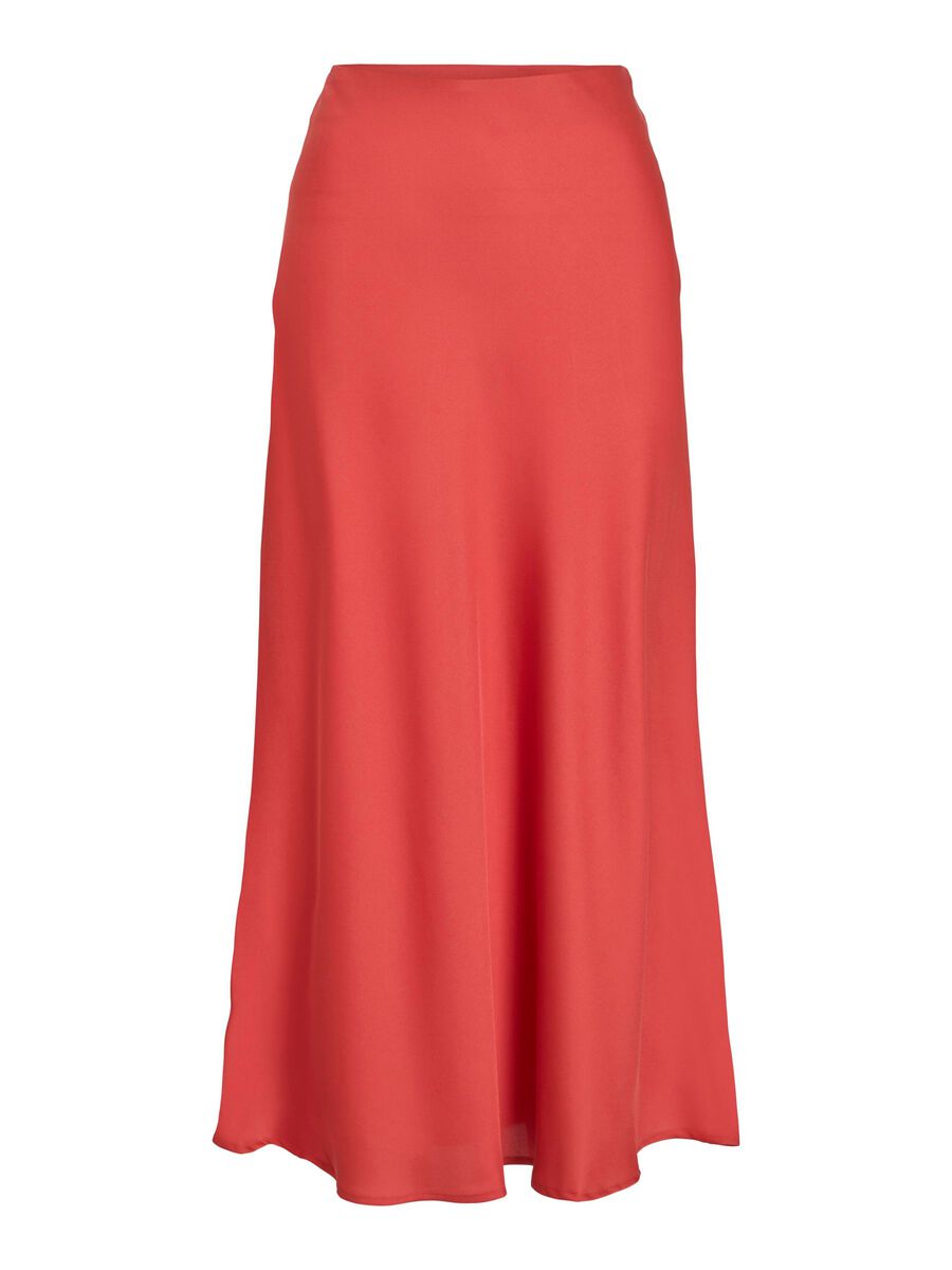 VILA VIELLETTE - TAILLE HAUTE JUPE MI-LONGUE, Paprika, highres - 14084182_Paprika_001.jpg
