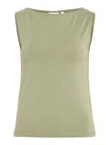 VILA BÅDUDSKÆRING TOP UDEN ÆRMER, Oil Green, highres - 14109693_OilGreen_001.jpg