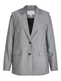 Vila À ÉPAULES REMBOURRÉES BLAZER, Dark Grey Melange, highres - 14076037_DarkGreyMelange_001.jpg