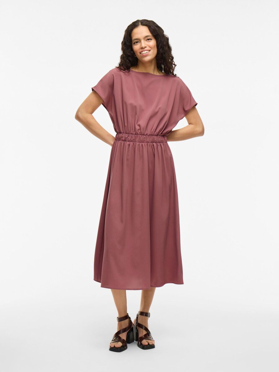 VILA SHORT SLEEVED MIDI DRESS, Rose Brown, highres - 14109492_RoseBrown_003.jpg