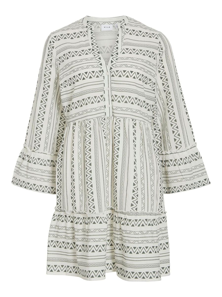 VILA VIETNA 3/4-ARM MINIKLEID, Laurel Wreath, highres - 14110947_LaurelWreath_1225506_001.jpg