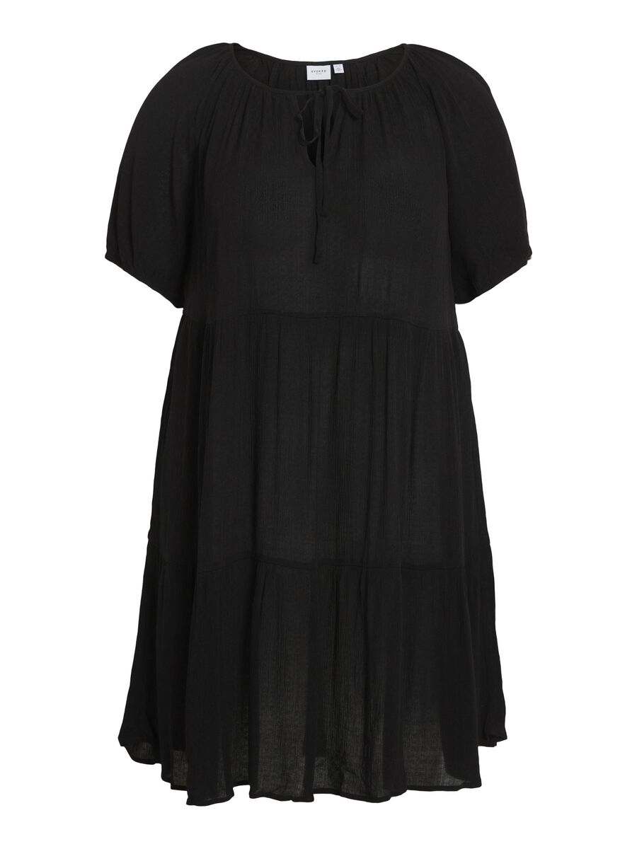 Vila CURVE - SHORT DRESS, Black, highres - 14096151_Black_001.jpg