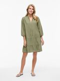 VILA VIPETRA 3/4-ÄRMAD KORT KLÄNNING, Oil Green, highres - 14109524_OilGreen_005.jpg