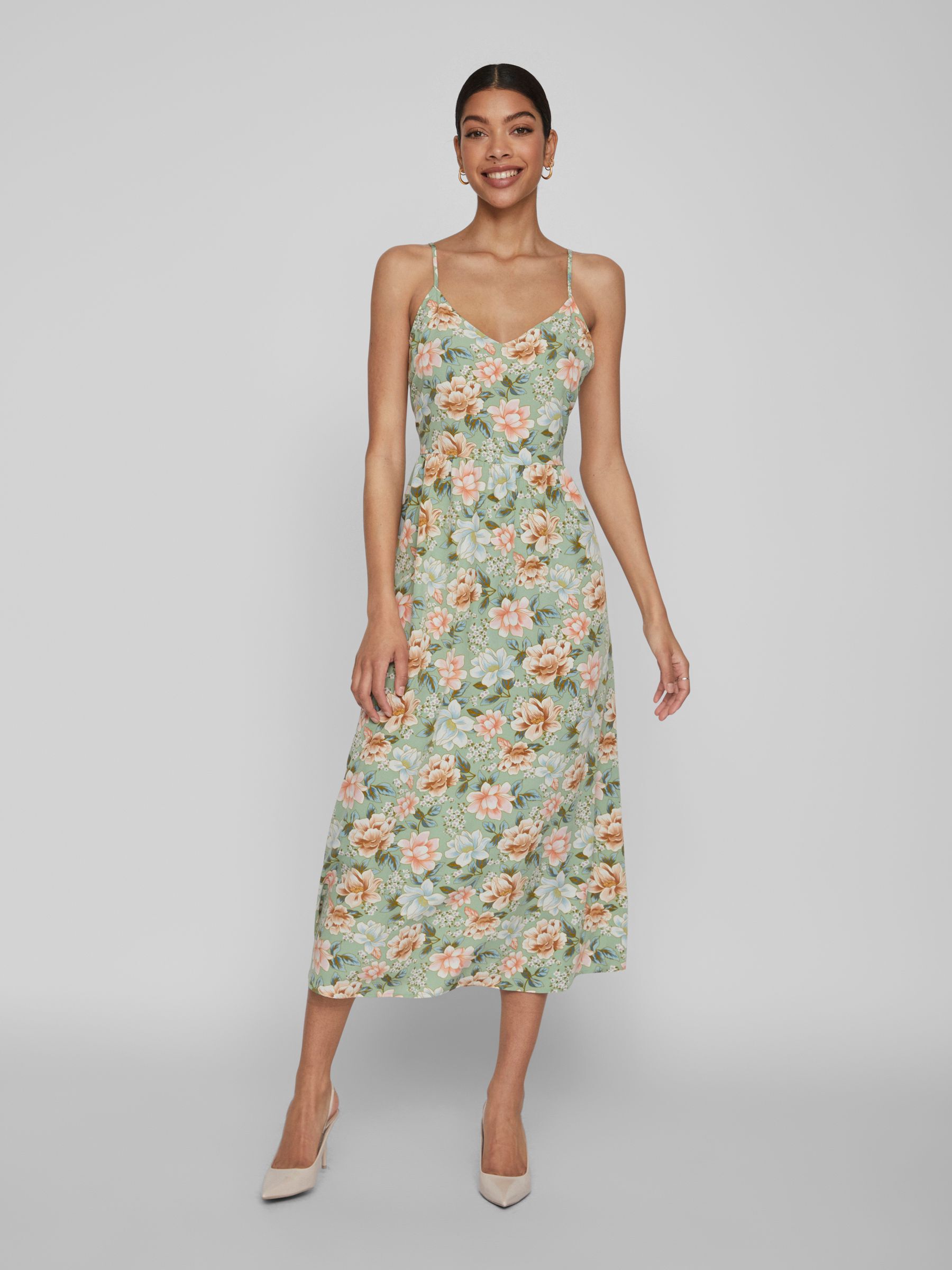 Vila floral new arrivals midi dress