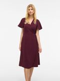 VILA VILOVIE SHORT SLEEVED WRAP DRESS, Fig, highres - 14059666_Fig_003.jpg