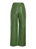VILA HIGH WAIST LEATHER TROUSERS, Artichoke Green, highres - 14102853_ArtichokeGreen_002.jpg