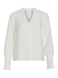 VILA V-NECK LONG SLEEVED TOP, Snow White, highres - 14109747_SnowWhite_001.jpg