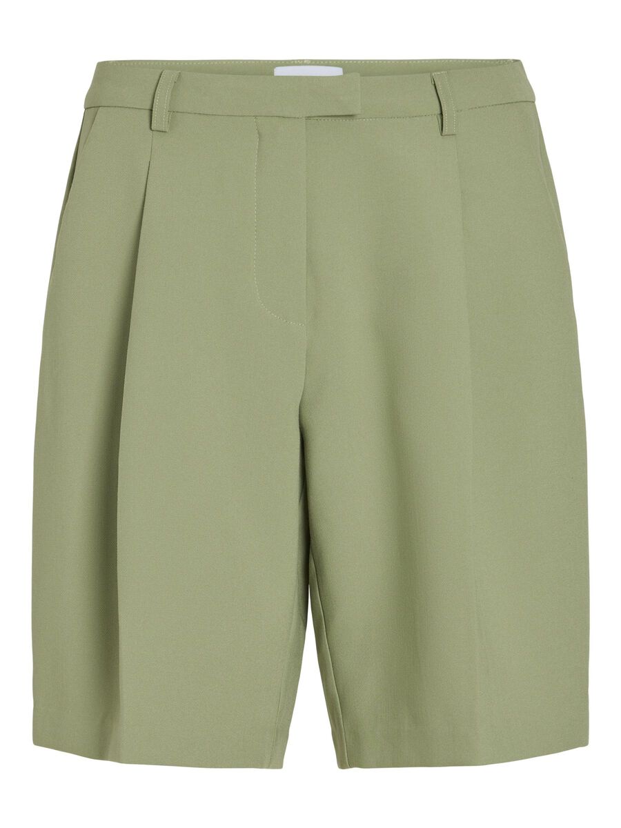 VILA TAILORED SHORTS, Sage, highres - 14104565_Sage_001.jpg