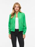 Product image thumbnail - VIBUBBLE ZIPPER BOMBER JACKET, Kelly Green | 1