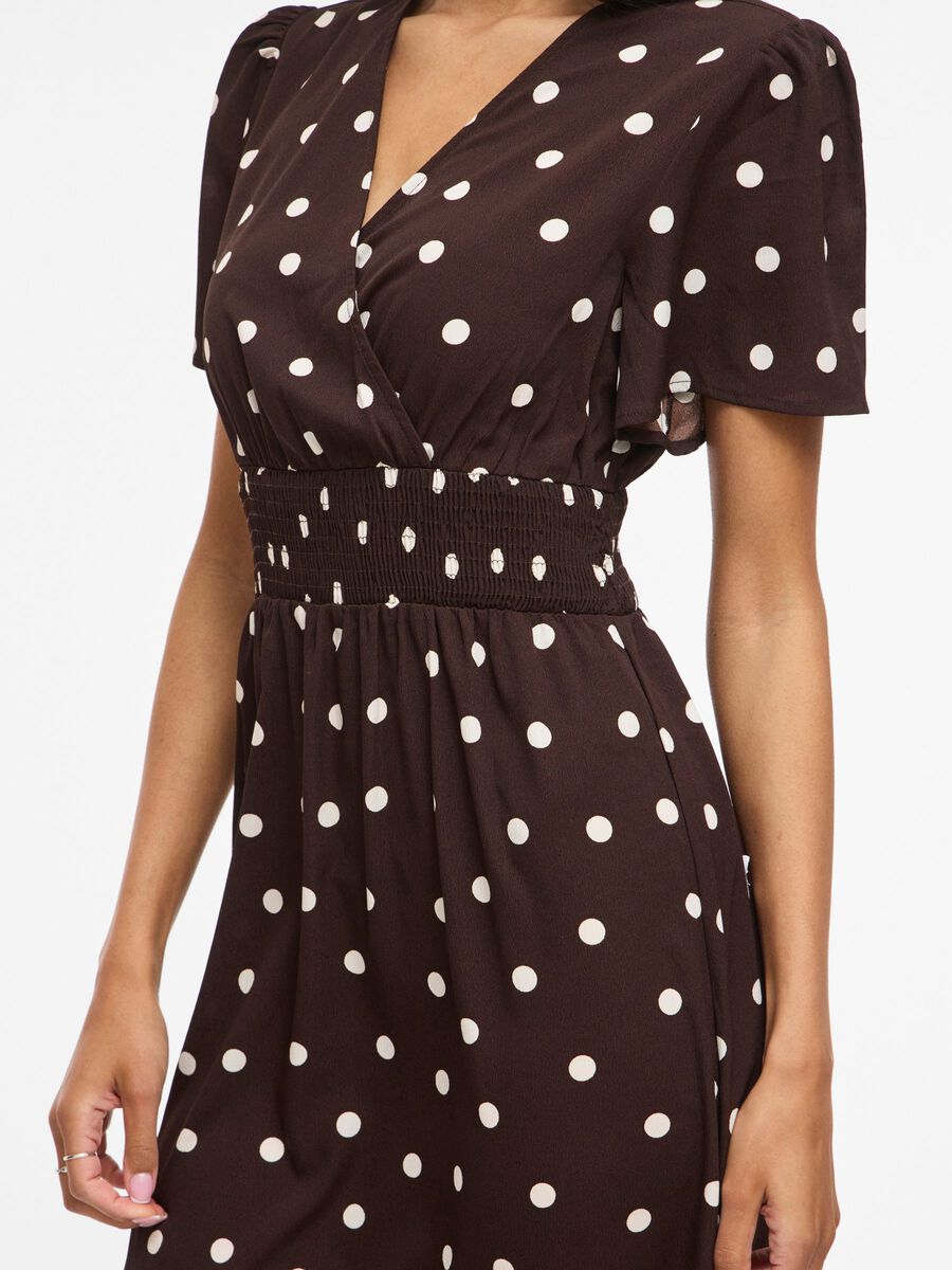 Carousel image - VIMATHILDE, MANGAS CORTAS VESTIDO MAXI, Coffee Bean | 5