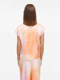VILA VIELLETTE ROUND NECK TOP A MANICHE CORTE, Cadmium Orange, highres - 14109246_CadmiumOrange_1211662_004.jpg
